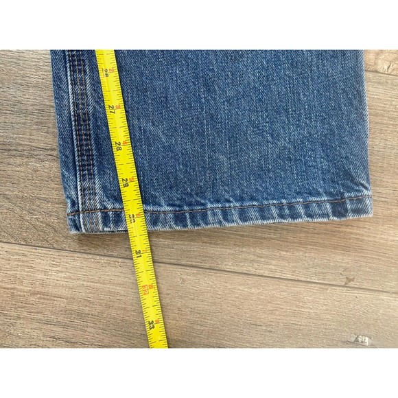 Carhartt Workwear Mens 35 x 30 Medium Wash Relaxed Fit B213 Blue Jeans - Picture 9 of 9